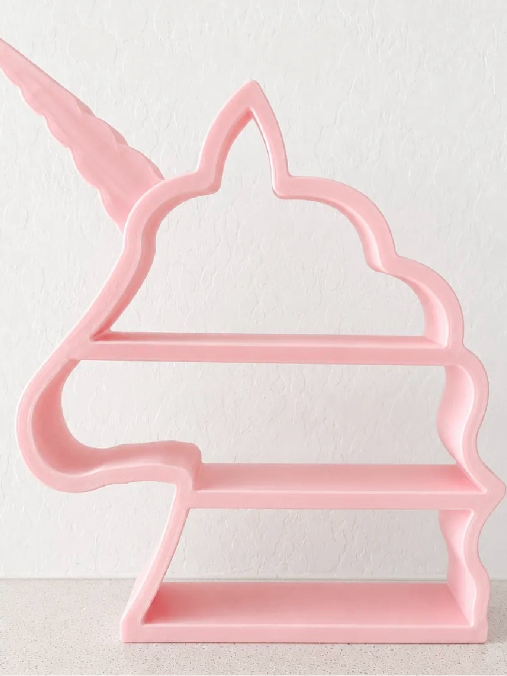 Pink Unicorn Wall Display Shelf - Decorative Home Accent